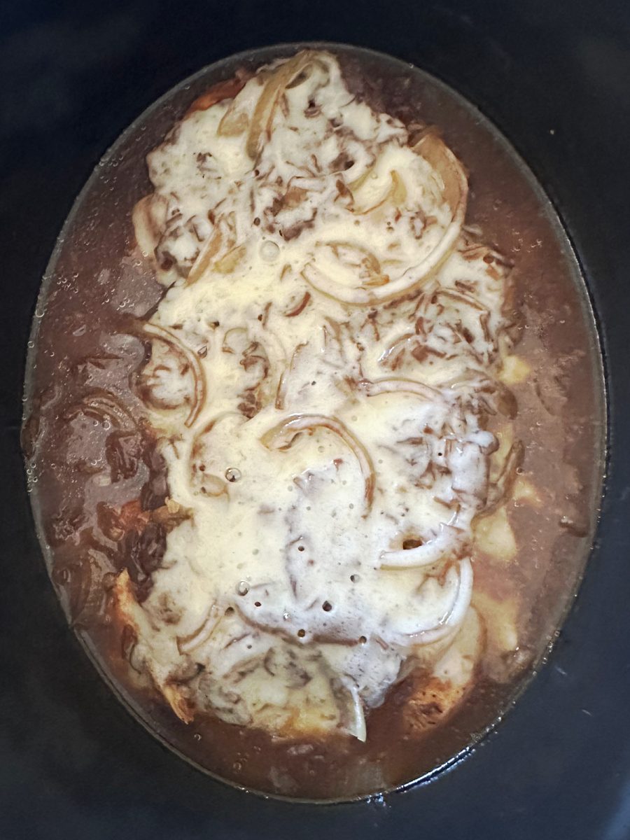 melted cheese on meat