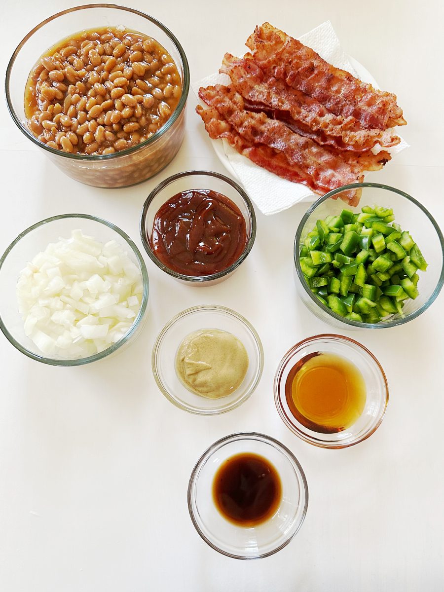 ingredients for beans