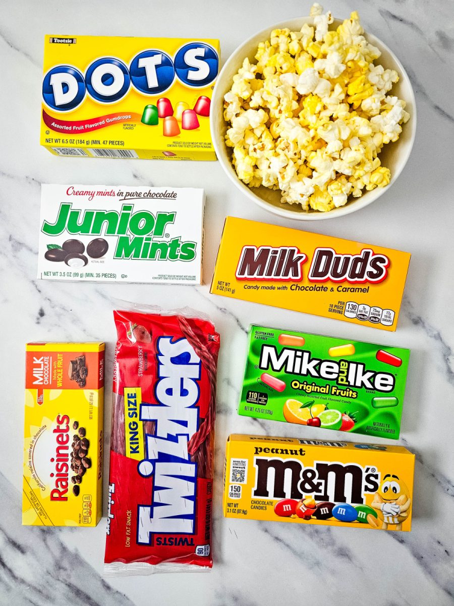 ingredients for movie snack tray
